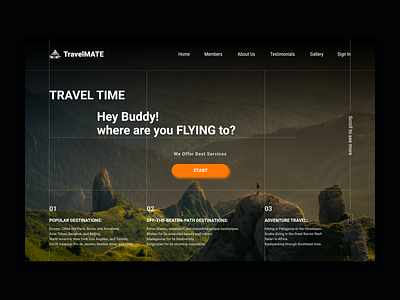 TravelMate adbobexd branding rsearch tavel travelmood travelweb travelwebsite ui ux