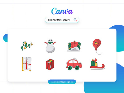 Canva Set - Christmas Moment Flat Illustration canva canva illustration christmas flat illustration illustration