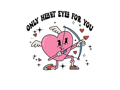 Only Heart Eyes For You Valentines PNG tình nhân