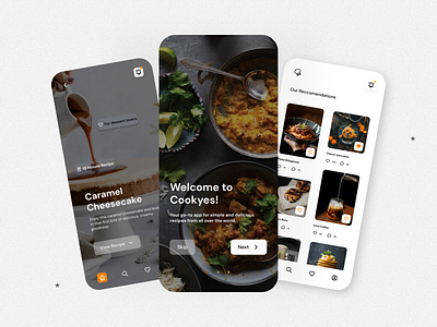 Recipe Mobile App UI/UX design app app design figma mobile app design ui ui design uiux user interface user research userexperience ux design