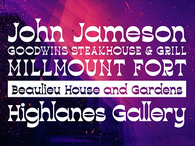 Drogheda Font | Poster Design 2 branding design font illustration inverted lettering logo poster presentation reverse contrast slab serif typeface typework typography vector