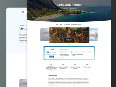 Travel Booking - Landing Page boarding booking daily ui detail light mode product design ticket tour travel ui ux web design