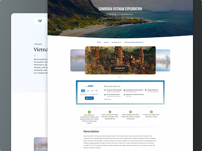 Travel Booking - Landing Page boarding booking daily ui detail light mode product design ticket tour travel ui ux web design