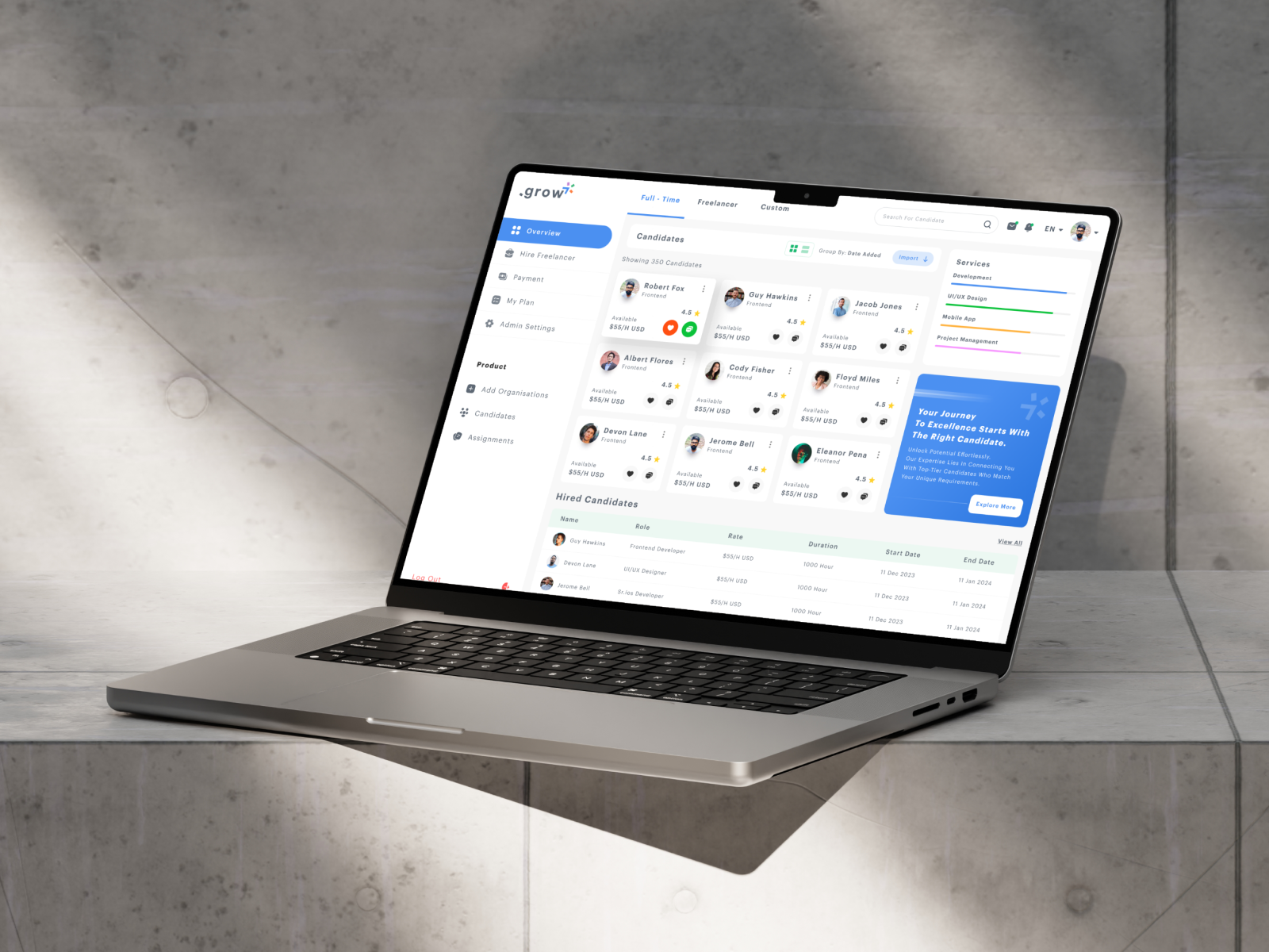 Dashboard - Job Finder For Freelancer app branding dashboard design freelancer graphic design job landing page ui ui design ux web design web page webapp