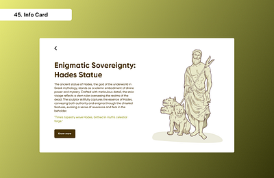 Daily UI Day 45 - Info card 100 days ui daily ui day 45 graphic design info card ui