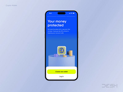 Crypto Wallet Banking app 3d android animation banking app banner branding crypto crypto wallet design exchange graphic design ios logo mobile app motion graphics ui wallet web3