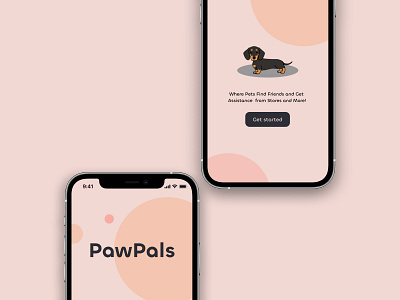 PawPals intro page ui