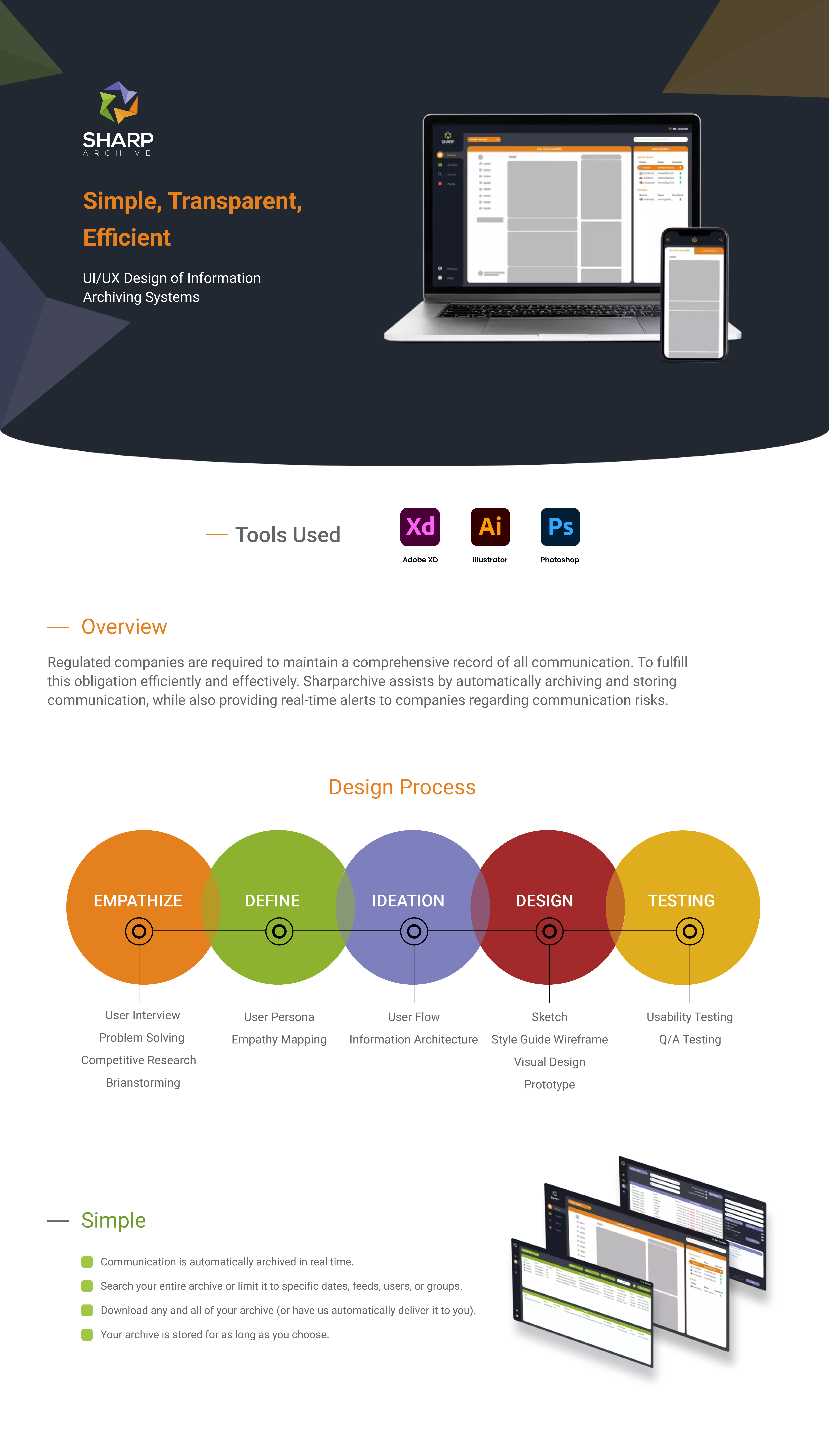 Sharp Archive | UI/UX Design of Information Archiving dashboard design design graphic design interface landing page sharp archive sharparchive simple. transparent. efficient. ui uiux uiux design user interface web design website design