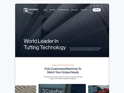 Card-Monroe Corp. design professional uiux upqode webdesign webflow webflow development website