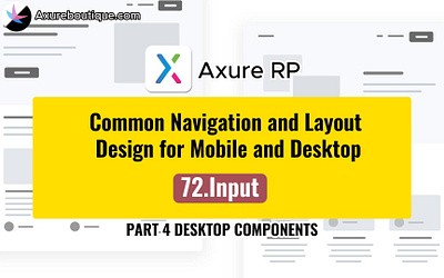 Common Navigation and Layout Design for Mobile and Desktop:72.In axure axure course b2b crm design prototype ui uiux ux ux libraries
