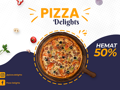 Pizza Delights Design design food design graphic design photoshop