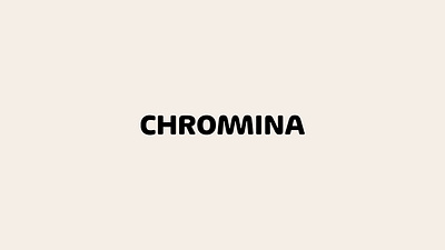 CHROMINA black branding chrome company cosmodrome art design graphic design illustration lettering logo logofolio logotype malina cosmica modern portfolio sale tech typography vector wordmark
