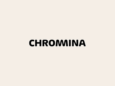 CHROMINA black branding chrome company cosmodrome art design graphic design illustration lettering logo logofolio logotype malina cosmica modern portfolio sale tech typography vector wordmark