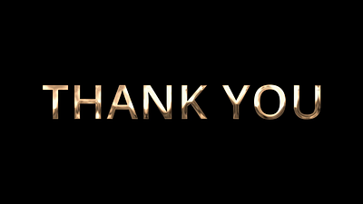 Animated Thank You in 10 Different Languages after effect animated animation gold motion graphics textured thank you