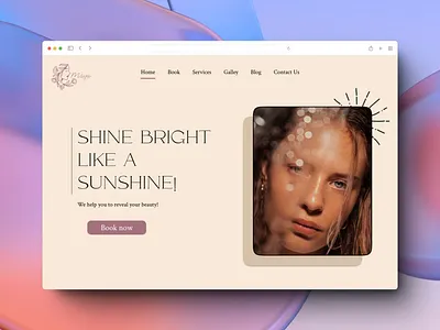 Beauty salon website💆🏻‍♀️💅🏻 ui ux