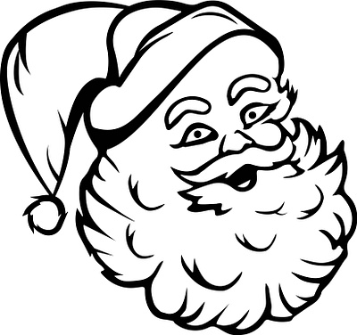 Santa Claus Face | santa face clipart