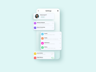 Daily UI Challenge 07 | Settings branding dailyuichallenge design designfeedback feedbackwelcome ui uiuxdesign ux