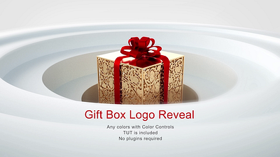 Gift Box Logo animation graphic design motion graphics simple ui