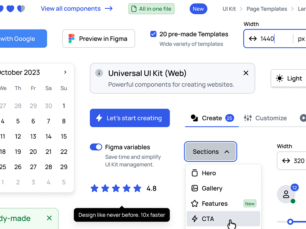 Universal UI Kit (Web) by Dima Groshev | 123done on Dribbble