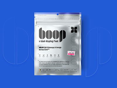 boop display font 💙 ✍️ display font typeface