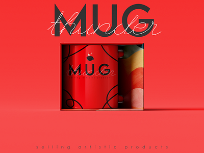 Thunder MUG branding design mockup designer graphic designer mockup mockups mockups design mug photoshop