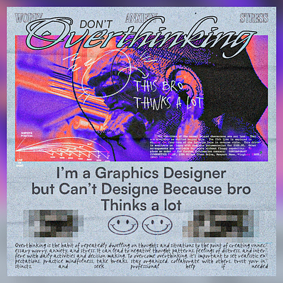 Overthinker Designer branding design graphic design illustration logo motion graphics typography ui ux vector