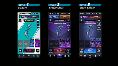 TTB Planned Revamp android archery design esports game home screen ios main menu mobile games ui ux