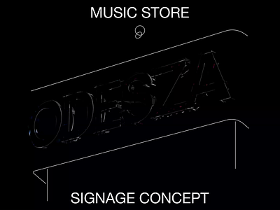 Signage Concept for Odesza 3d brand designer branding graphic design iridescent logo music signage visual identity