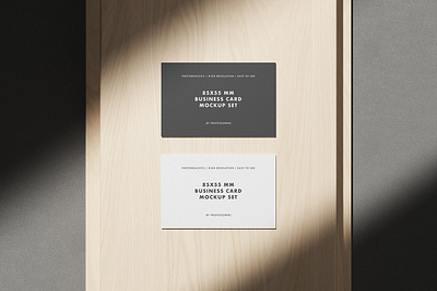 Royalty Free 85x55 Business Card Mockup Set branding graphic design mockup template