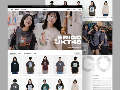 Redesign Erigo Store - E-commerce Website dribble ecommerce erigo erigo store fashion fix landing page marketplace mobile design online shope product shop web design website your