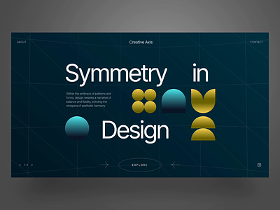 Geometric Slider Design Template for WordPress animation clean geometric geometry hero image pattern shapes slider slider revolution template ui ux webdesign website wordpress slider