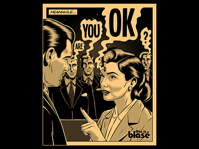 Are you ok? design illustration retro vector vintage