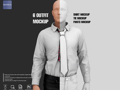 Dye sublimation Outfit Mockup outfit retail mockup