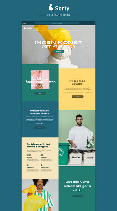 Sorty a template onepage webdesign