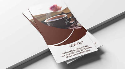 Cafe Tri-fold Brochure brochure cafe graphic folks template tri fold