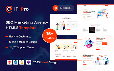 SEO Marketing Agency HTML5 Template web app