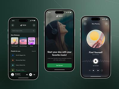 Music Player Mobile App app app design mobile app music music app music player player spotify uiux