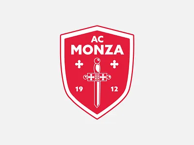 AC Monza Football Logo Rebrand ac ac monza badge brand branding calcio crest design football futbol graphic design italy logo design monza rebrand rebranding redesign serie a soccer