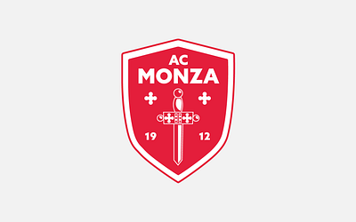 AC Monza Football Logo Rebrand ac ac monza badge brand branding calcio crest design football futbol graphic design italy logo design monza rebrand rebranding redesign serie a soccer