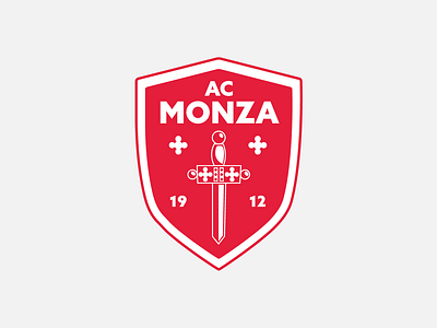 AC Monza Football Logo Rebrand ac ac monza badge brand branding calcio crest design football futbol graphic design italy logo design monza rebrand rebranding redesign serie a soccer