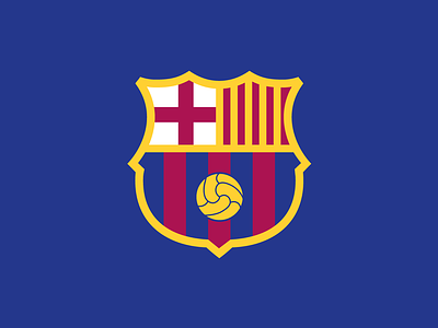 FC Barcelona Logo Rebrand badge barca barcelona brand branding catalonia crest design fc barca fc barcelona football futbol graphic design laliga logo design modern rebrand rebranding soccer spain