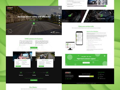 Intellifleet Web Landing Page branding graphic design logo ui