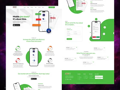 Intellifleet Mobile App Landing Page animation branding graphic design logo motion graphics ui