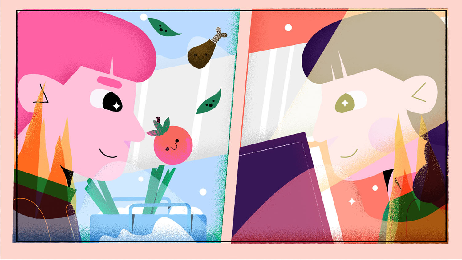 Oído cocina tv show styleframe animation character illustration motion styleframe texture