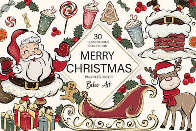 Merry Christmas Clipart Santa Claus christmas christmas card holiday holiday graphics reindeer reindeer christmas card reindeer clipart santa santa claus santa claus clipart santa clipart
