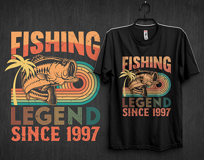 VINTAGE FISHING T-SHIRT DESIGN apparel branding clothing design fashion fish fisherman fishes fishing fishingday fishinglife fishingtrip fishingtshirtdesign fishy graphic design illustration nature shrimp vector vintagetshirt