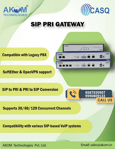 SIP PRI Gateway Quick Facts akomtechnologies communication gatewayprovider graphic design informationtechnology prigateway sip voipservices voipsolutions voiptechnology