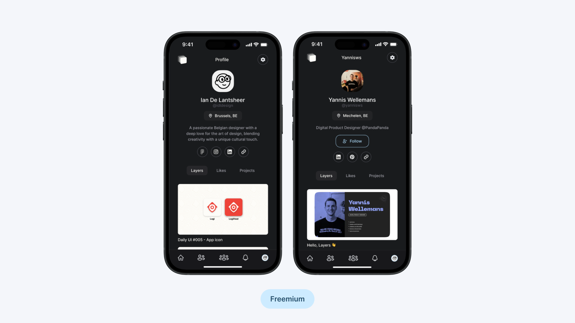 Daily UI #006 - User profile app branding clean concept daily ui daily ui challenge dark mode dark ui design figma icons ios mobile app new popular trending ui user interface