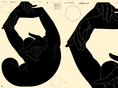 Ballet abstract ballet composition conceptual illustration design figure figure illustration grid grid systems hand hands illustration illustration laconic layout lines minimal poster typography