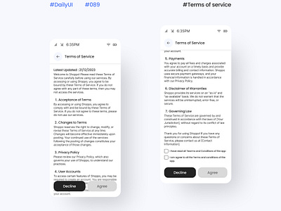 DailyUI Day089 - Terms of Service appdesign appreciated conditions dailyui dailyui089 dailyuichallenge design designer feedback figma mobileapp termsofservice thankyou ui uidesign uiuxdesigner userexperience userinterfacedesign webdesign
